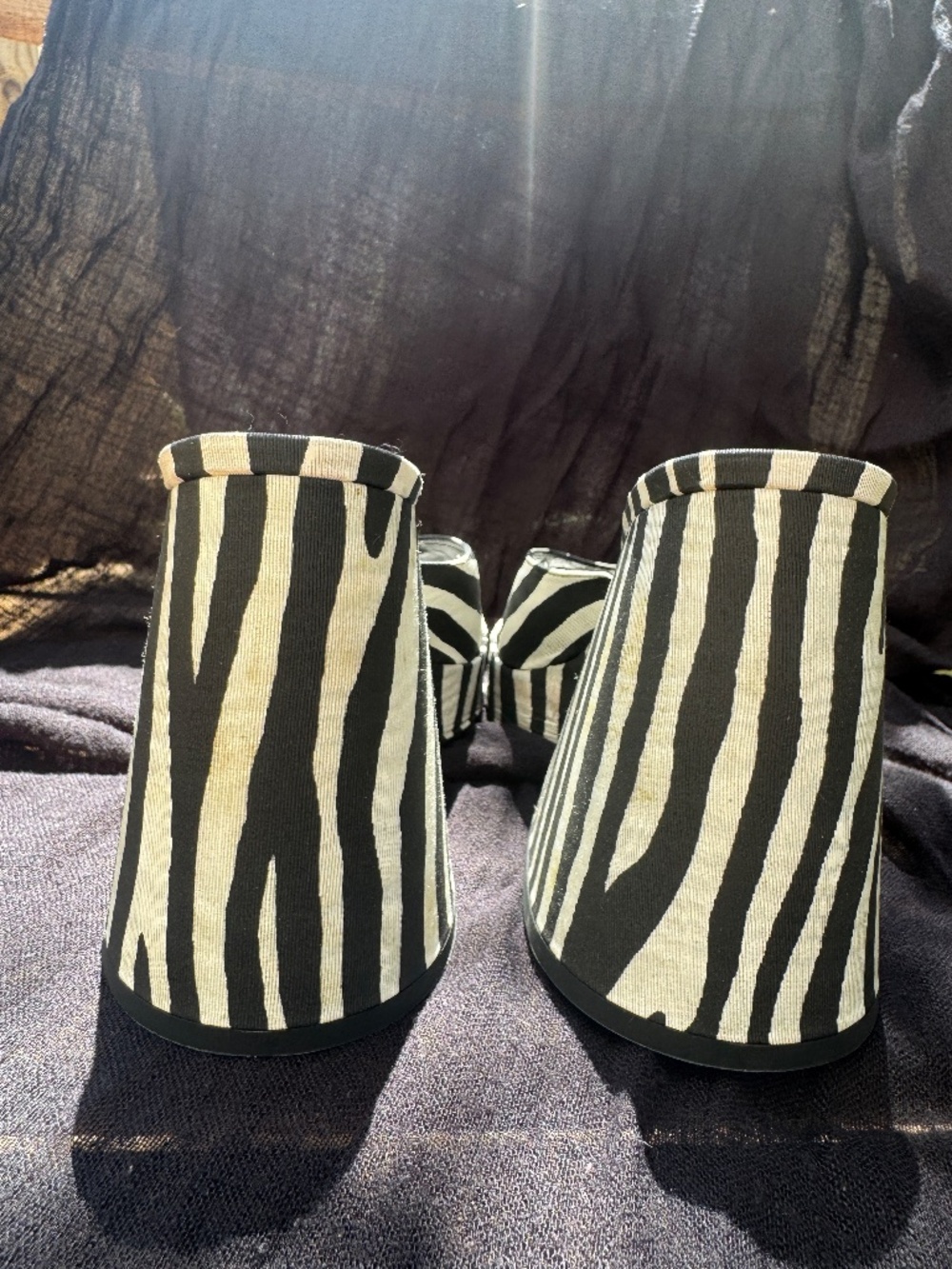 Simon Miller - chunky Zebra Platform Mule Slide - Sculpted block heel - Size 37 - Picture 5 of 12